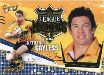 2006 Select Invincible - League Leaders #CC09 Nathan Cayless Front